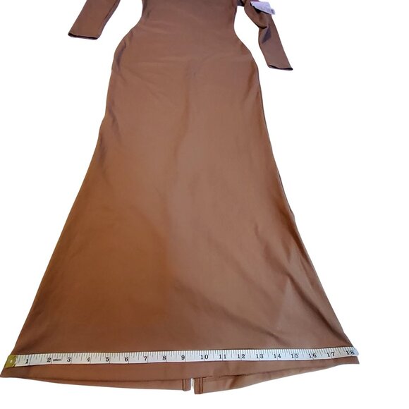 Wild Fable H&M Brown Long Sleeve Square Neck Dress Size XS Long sleeves - Picture 11 of 12